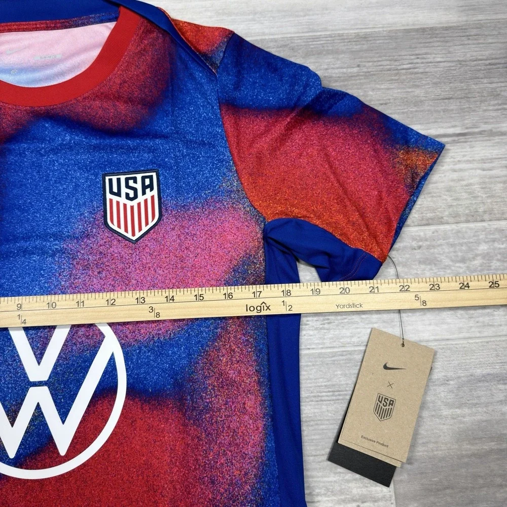 Nike USMNT Dri-FIT Academy Pro Pre-Match Soccer‎ Top Men's Medium FJ2734-101 NWT